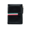 Women Stripe Wallet - Black