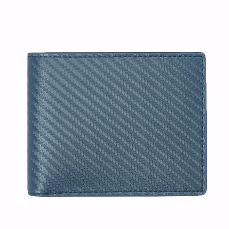 Men's Leather RFID Blocking Wallet - Blue