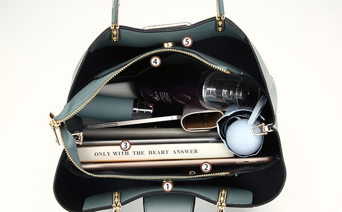 Two Piece Tote Bag - Alice Blue