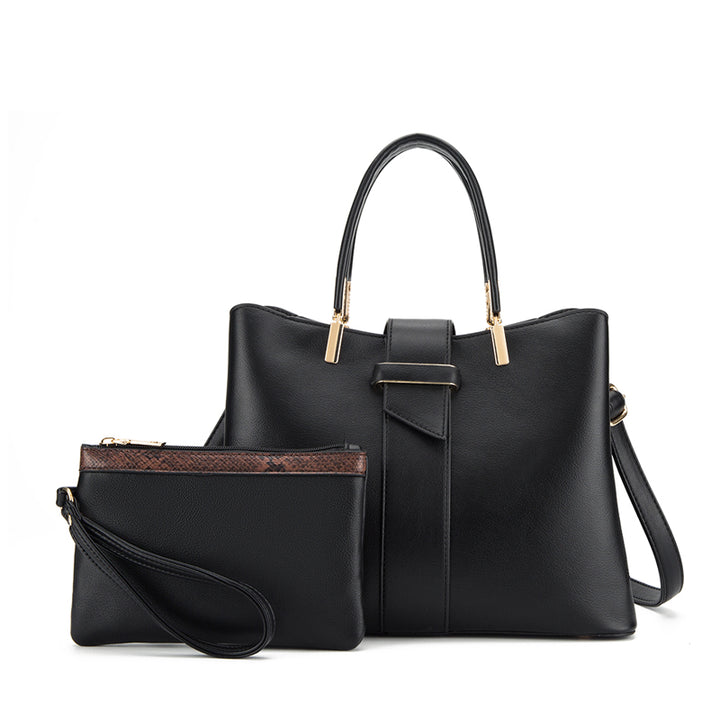 Two Piece Tote Bag - Black