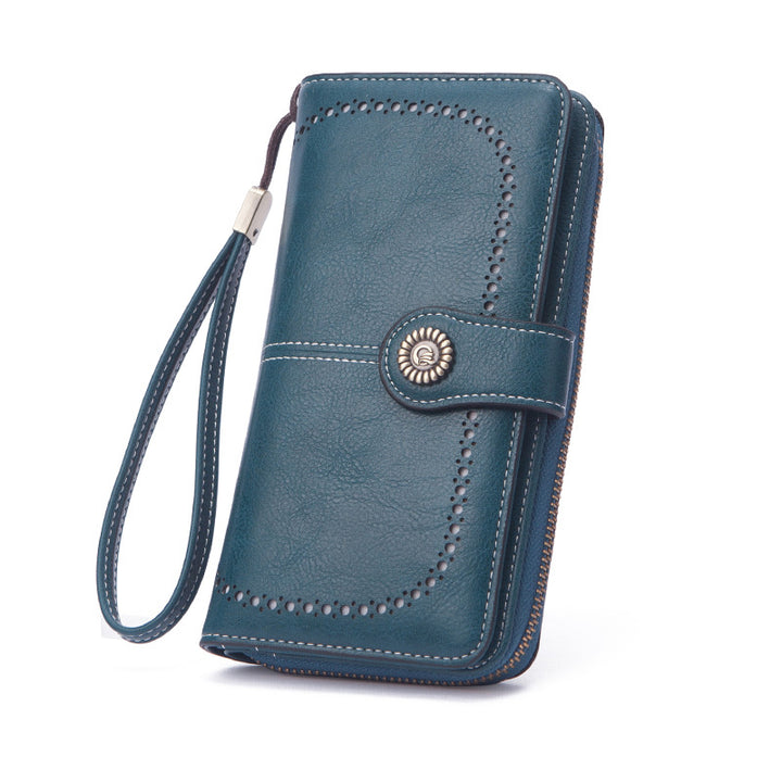 Vintage Multilayer Women Wallet - Green