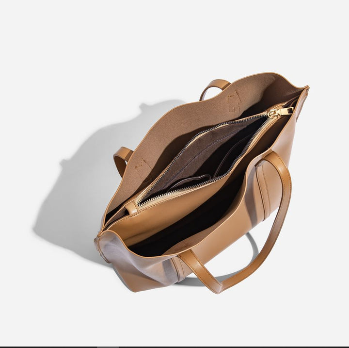 Snug Soft Tote Bag - Camel Brown