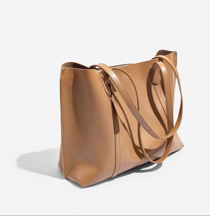 Snug Soft Tote Bag - Camel Brown